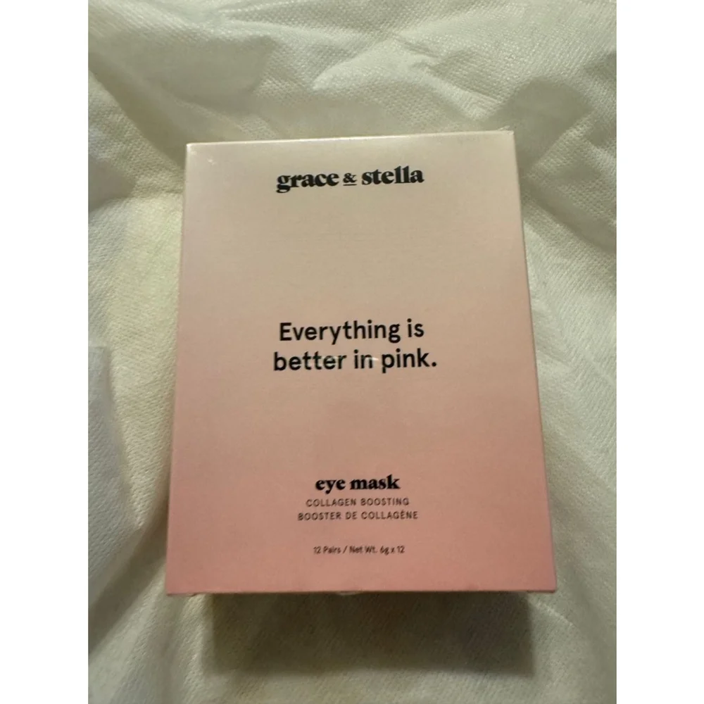 Grace & Stella Eye Mask 24 Pairs, Pink Collagen Boosting - Picture 2 of 3